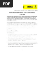 Amnesty International India Submission On Media Laws (With Summary)