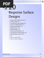 Response Surface Design in Minitab