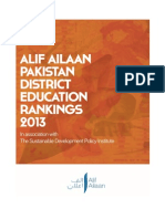Alif Ailaan Pak Dist Education Ranking 2013 Report