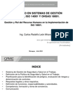 P1 - Gestion y Rol de RRHH en ISO 18001