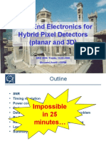 Front-End Electronics For Hybrid Pixel Detectors (Planar and 3D)