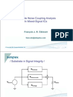 Substrate Noise Coupling Analysis in Mixed Signal ICs