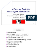Urrent Steering Logic For Mixed-Signal Applications
