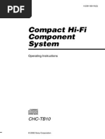 Compact Hi-Fi Component System: CHC-TB10