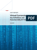 Virtual Currency Key Definitions and Potential Aml CFT Risks