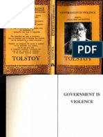 Leo Tolstoy Government Is Violence Essays On Anarchism and Pacifism 1