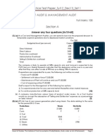 P19 - Practice Test Paper - Syl12 - Dec13 - Set 1 Cost Audit & Management Audit