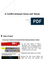 A Conflict Between Korea and Taiwan (1)