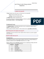 Chapter 6 Notes For The Turing Textbook Repetition: Run Turing and Try The Sample Code On Page 96