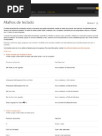 Atalhos de Teclado - Ajuda Do Windows