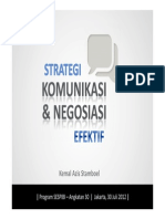 Strategi Komunikasi Dan Negosiasi Yang Efektif