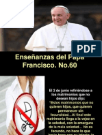 Enseñanzas del Papa Francisco - Nº 60.pps