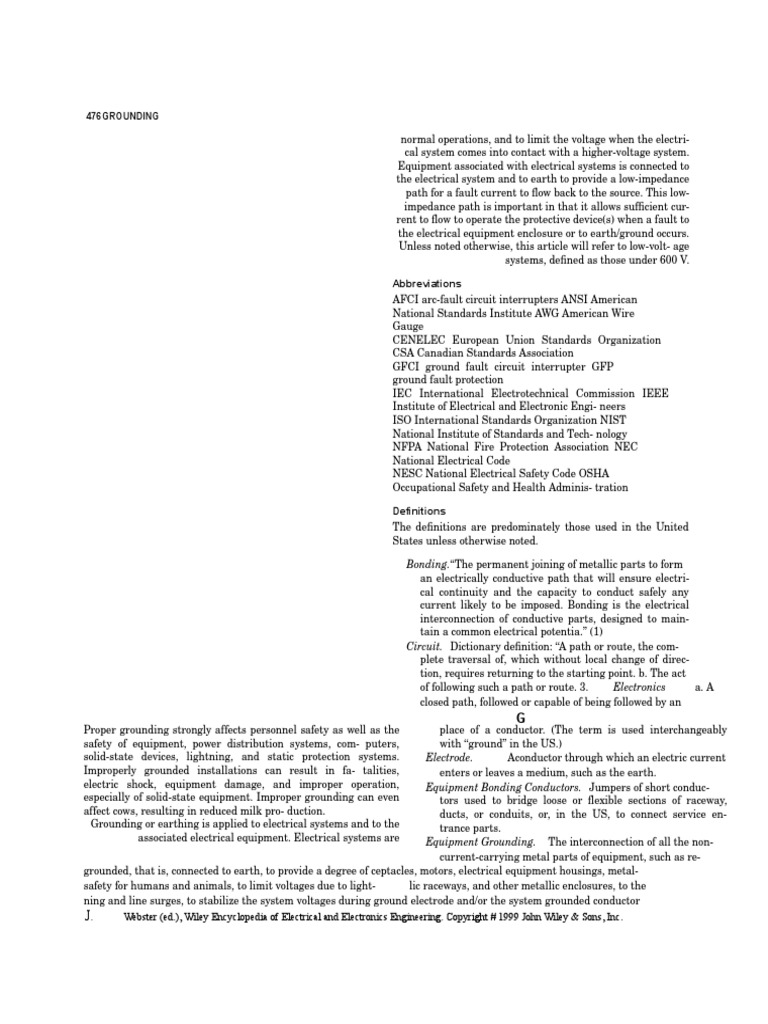 Grounding | PDF | Electrical Substation | High Voltage
