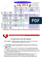 July 2014 Group Fitness Schedule