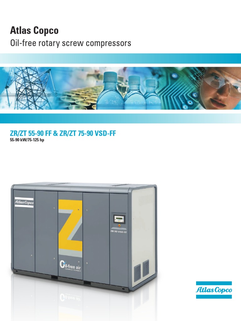 75 125 Oil Free Rotary Screw Compressors | Gas Compressor | Clothes Dryer