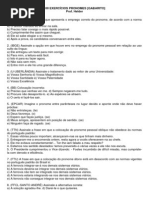 100 EXERCÍCIOS PRONOMES [GABARITO - excelente].docx