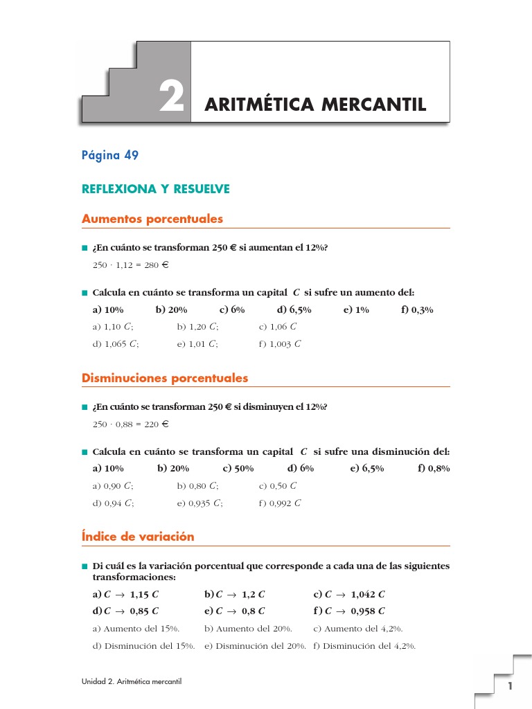 Ejercicios Matematica Financiera 01 1BSOC Solucion | PDF | Finanzas y ...
