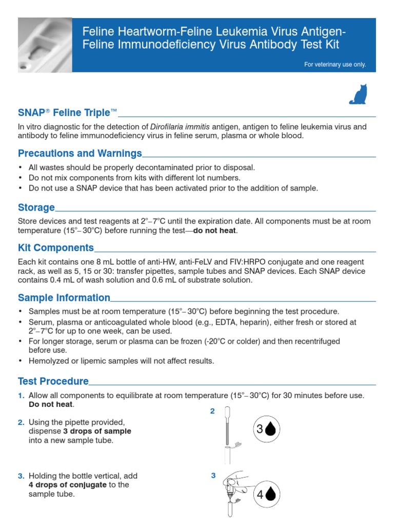 Feline Triple 3D PDF Blood Plasma Clinical Pathology