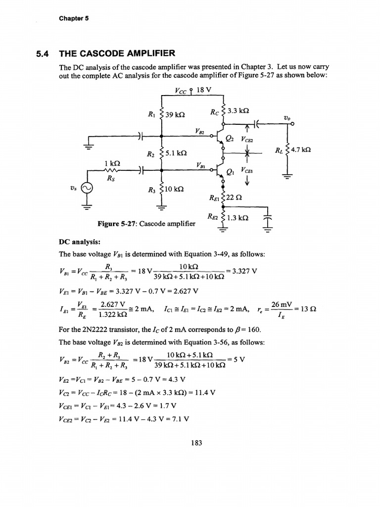 Cascode Amplifier | PDF | Amplifier | Electromagnetism