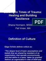 Organizational Trauma and Healing