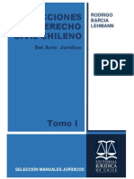 Barcia Lehmann, Rodrigo Lecciones de Derecho Civil Chileno, Tomo I, Del Acto Jurídico