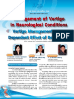 Management of Vertigo in Neurological Condition