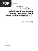 Download Microsoft Liveedu Windows Live Administration Guide - Co-Branding Tools by Roberto Jnior Guedes Rodrigues SN23200089 doc pdf