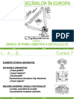 C7 - Orasul in Prima Jumatate A Sec. XX