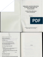 Frie intersubjectivity and subjectivity in phenomenology and psychoanalysis