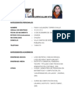 Curriculum Vitae Administartivo Contable