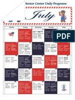 July Activity Calendar 2014