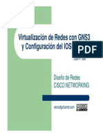 Virtualizacion de Redes Con Gns3 y Configuracion Del Ios Cisco