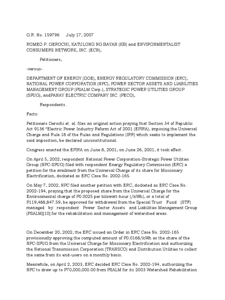 Gerochi Vs Doe PDF Government Justice