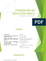 Intervención en Educación Básica