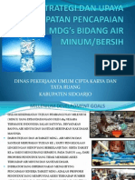 Pencapaian Target Mdg's Bidang Air Minum Kabupaten Sidoarjo