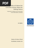 Probability of Failure for Concretre Gravity Dams for Sliding Feature (2012) - Thesis (104)