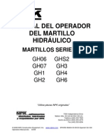 Manual de Martillo Hidraulico Excavator