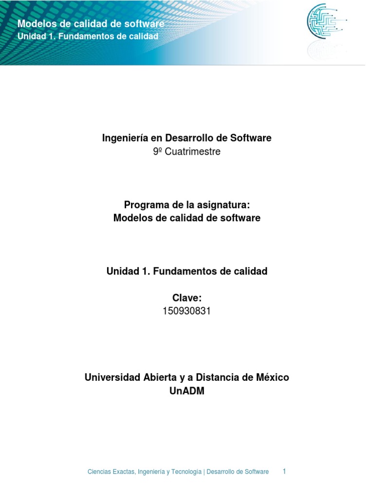 Fundamentos de Calidad en Software | PDF | Calidad (comercial ...