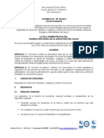 Acuerdo Definitivo - Convocatoria Empleados Tribunales, Juzgados y Centros de Servicios