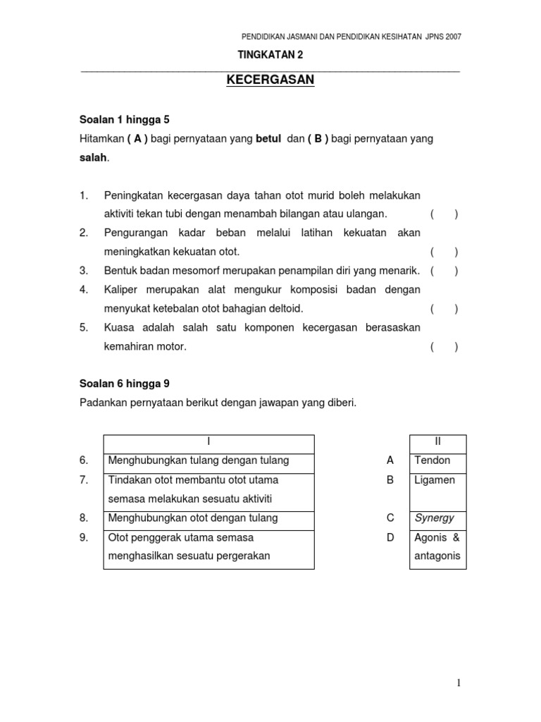 Contoh Soalan Pjpk Tingkatan 2 Kssm  tingkatan dumnezeu