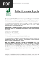 Boiler Air Room Design