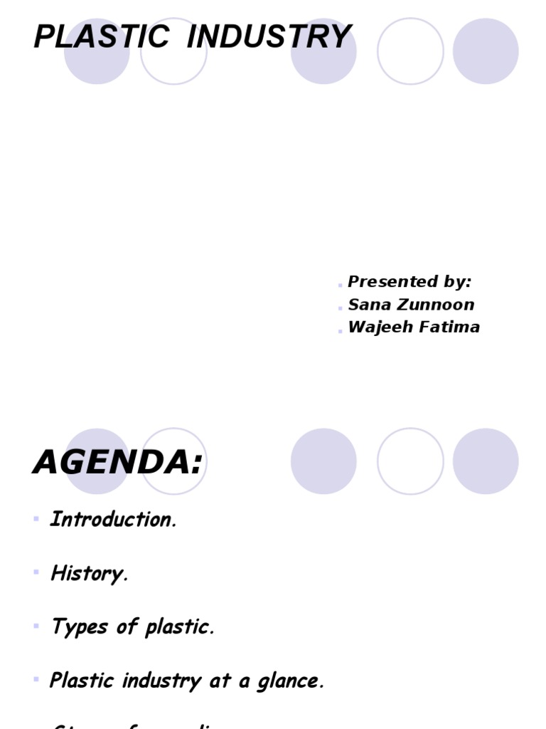 Plastic Industry Pakistan PDF Plastic Polyethylene