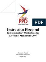 Instructivo Electoral Municpal PPD 2008