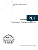 Business Valuations Fundamentals Techniques-Theory