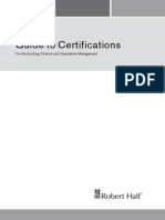 Guide to Certifications (Robert Half 2007)