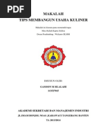 Tugas Makalah Usaha Kuliner