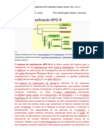 Sistema de Clasificación APG III