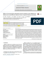 He Hu Song Guo Liu Zhang Effects of Concentration Dependent Elastic Modulus On The Diffusion of Lithium Ions and Diffusion Induced Stress in Layered Battery Electrodes JPS 2014 517 523