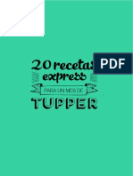 20 Recetas Express para Un Mes de Tupper