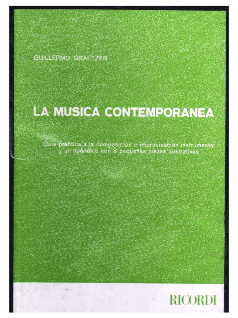 La Musica Contemporanea PDF
